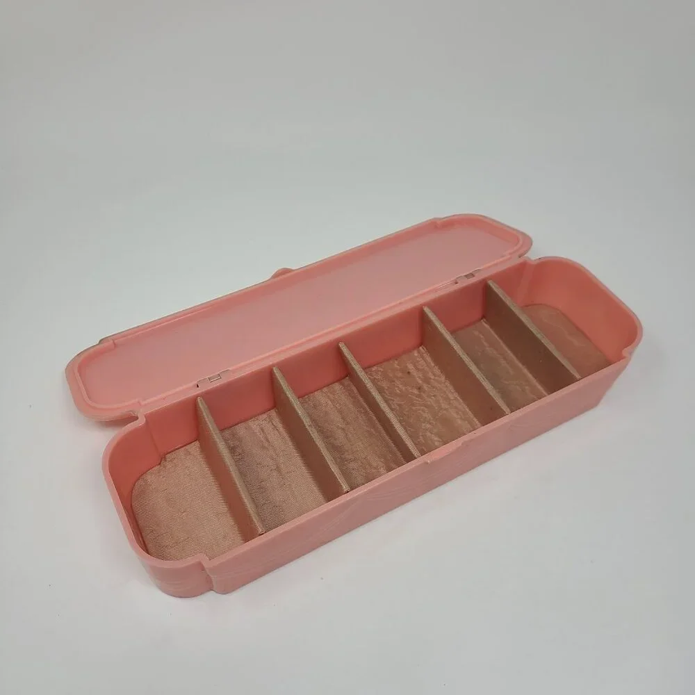 Stor-Aid Vintage Pink Lingerie Storage Container 13x4x2